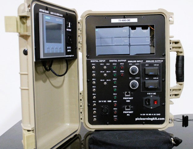 Siemens S7-1200 series Trainer with Analog and HMI (SKU:SI-S-S7-1200-4HMI)