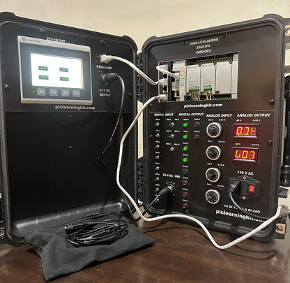Allen Bradley Micro850 PLC Trainer with Analog, 4” HMI (SKU: AB-S-M850-4HMI)
