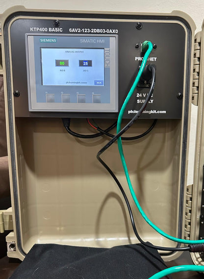 Siemens S7-1200 series Trainer with Analog and HMI (SKU:SI-S-S7-1200-4HMI)